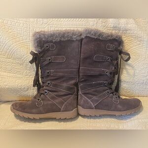 ZeroXposur Women's Brown Fur-Lined Winter Boots